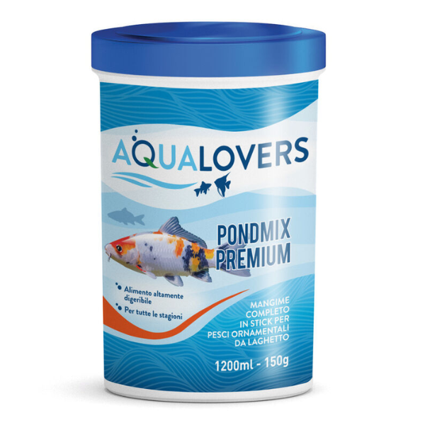 Mangime completo per pesci ornamentali da laghetto Aqualovers - Pondmix Premium in stick - 150 gr