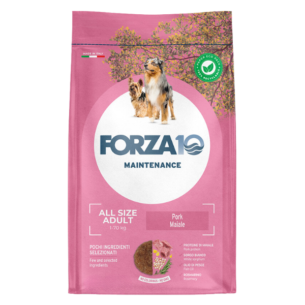 Forza10 Maintenance All Breeds Adult Maiale - 2 Kg - Crocchette Monoproteiche Cane