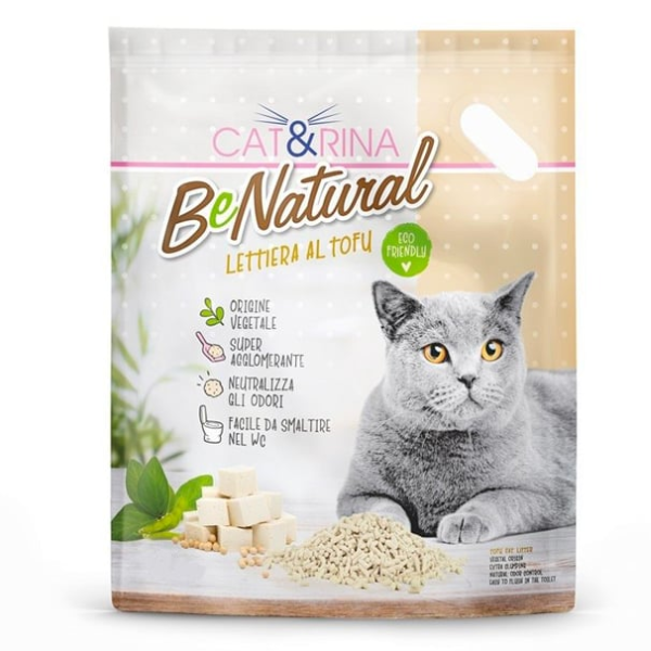 Image of Cat&Rina Benatural lettiera vegetale per gatti al Tofu - 5,5 litri - classic - Lettiera vegetale - SPEDIZIONE GRATIS 1° ORDINE + scegli lo sconto BZR5 / BZR20010