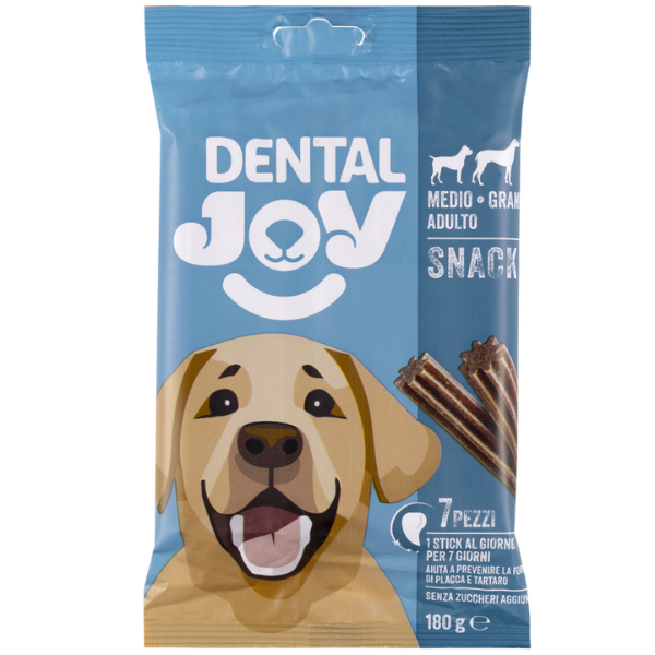 DentalJoy Dog Adult Medium/Large Snack Dentali - confezione da 7 pezzi