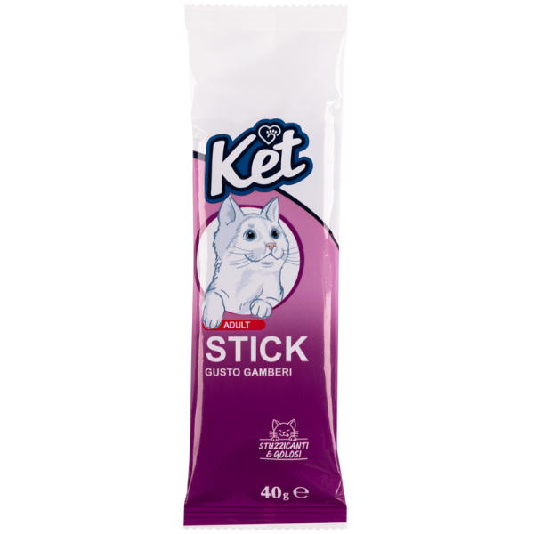 Image of Ket Cat Stick 40 gr - Gamberi - SPEDIZIONE GRATIS 1° ORDINE + scegli lo sconto BZR5 / BZR20010