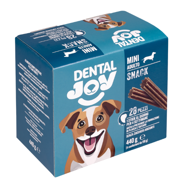 DentalJoy Dog Adult Mini Snack Dentali - confezione da 28 pezzi