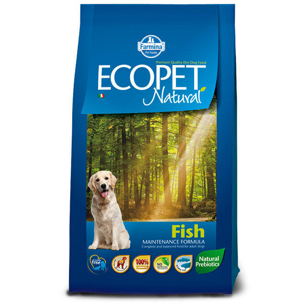 Ecopet Natural Pesce Medium - 12 kg