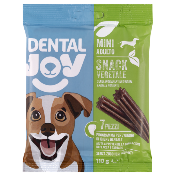 Image of DentalJoy Dog Adult Mini Snack Dentali Vegetale - confezione da 7 pezzi - SPEDIZIONE GRATIS 1° ORDINE + scegli lo sconto BZR5 / BZR20010