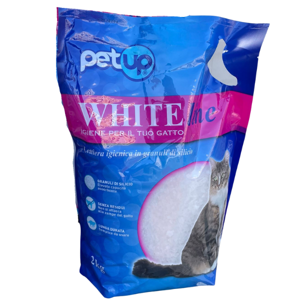 Lettiera Igienica in granuli di Silicio White Line PetUp - 2 kg