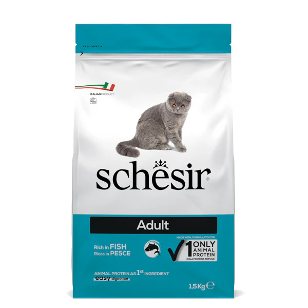 Schesir Cat Dry Mantenimento Pesce - 1,5 kg