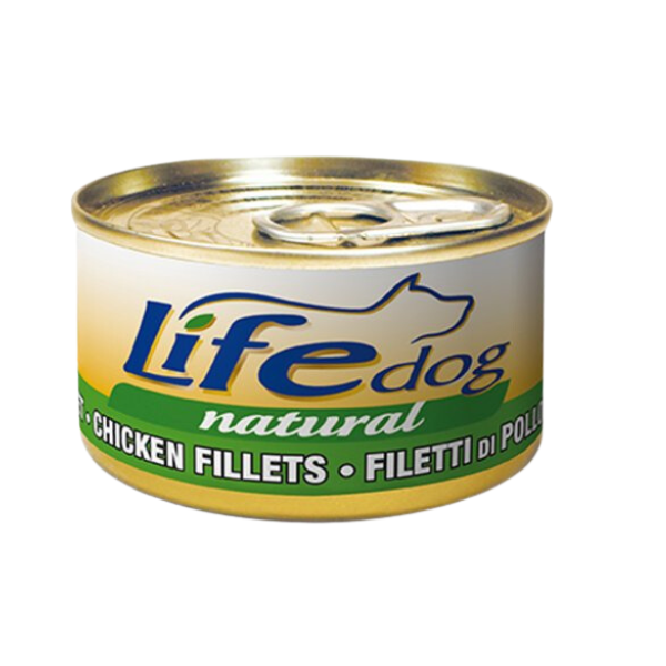 Life Dog Naturale 90 gr - Filetti di Pollo Confezione da 6 pezzi