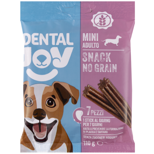 DentalJoy Dog Adult No Grain Mini Snack Dentali - confezione da 7 pezzi