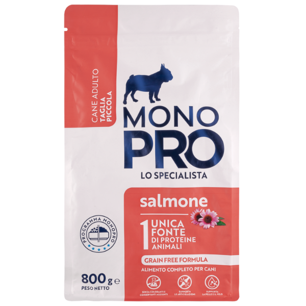 Monopro lo specialista Adult Mini Grain Free Salmone - 800 gr