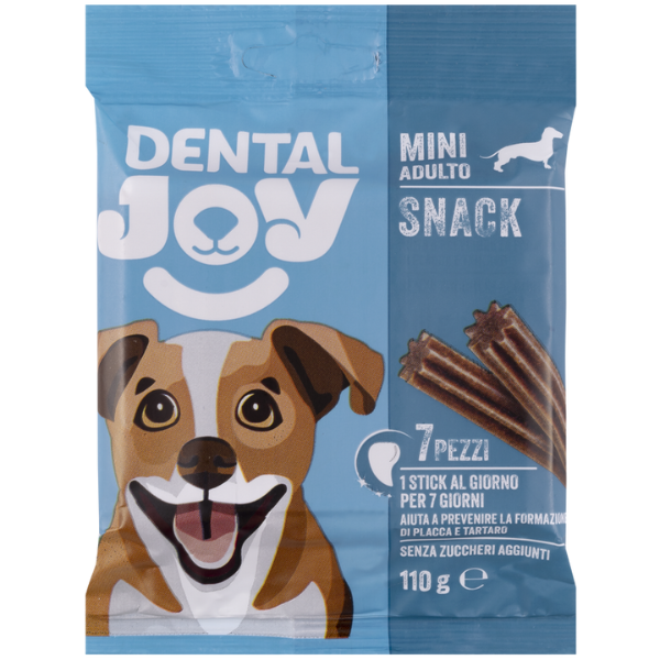 Image of DentalJoy Dog Adult Mini Snack Dentali - confezione da 7 pezzi - SPEDIZIONE GRATIS 1° ORDINE + scegli lo sconto BZR5 / BZR20010