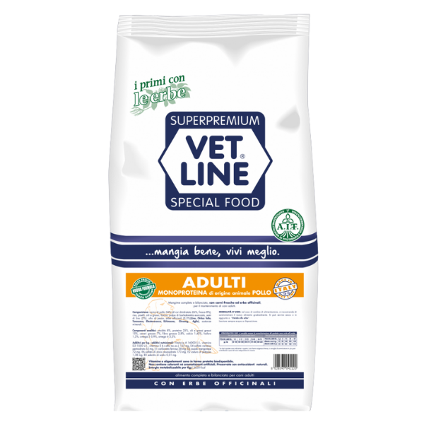 Vet Line Secco Monoproteico Cane Adult Pollo - 3 Kg