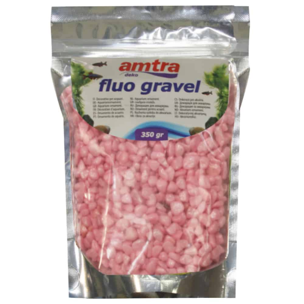 Decorazione Fluo Gravel da 0,35 kg Amtra - Rosa