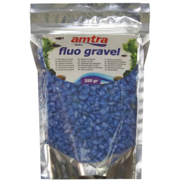 Decorazione Fluo Gravel da 0,35 kg Amtra - Blu