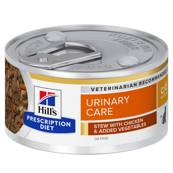 Hill's Prescription Diet Feline c/d Multicare 82 gr - Spezzatino Pollo e Verdure Confezione da 12 pezzi