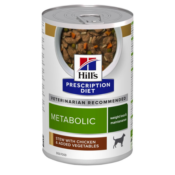 Hill's Prescription Diet Canine Metabolic 354 gr - Spezzatino Pollo e Verdure Confezione da 6 pezzi