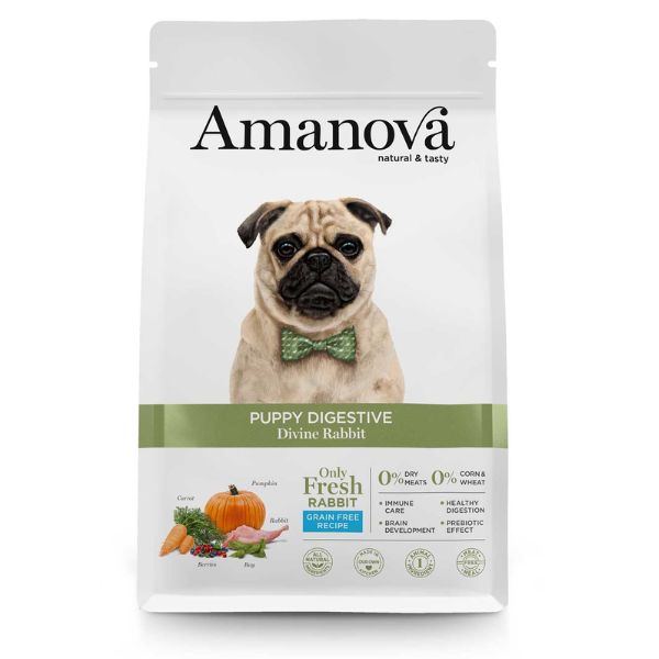 Amanova Puppy Digestive Coniglio Grain Free - 2 Kg