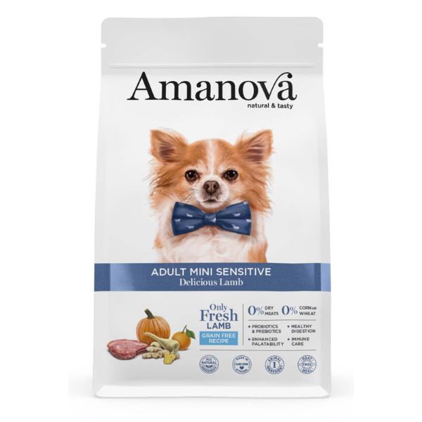 Amanova Adult Mini Sensitive Agnello Fresco Grain Free - 2 Kg