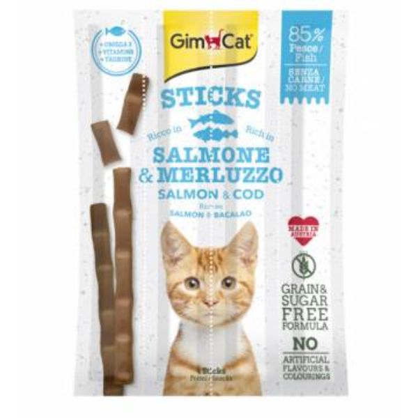 Gim Cat Snack Sticks Grain Free - Salmone e Merluzzo