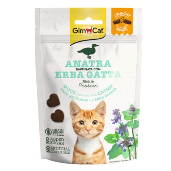 Gim Cat Snack Crunchy - Anatra e Erba gatta