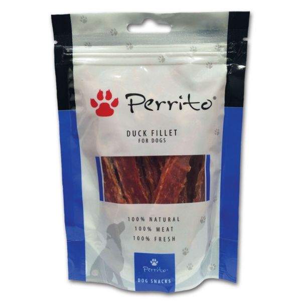 Perrito Filetti Snack Monoproteici per cani 100 gr - Filetti d'Anatra