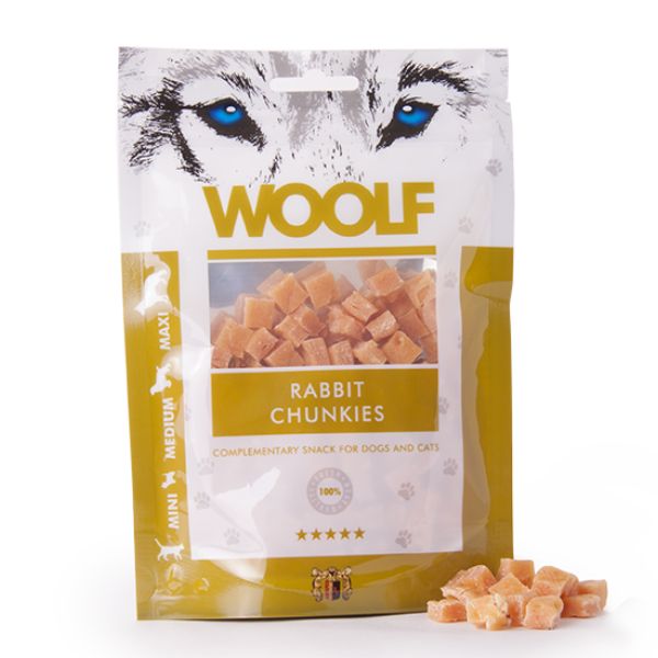 Woolf morbidi bocconcini Snack Monoproteico per cani - Coniglio