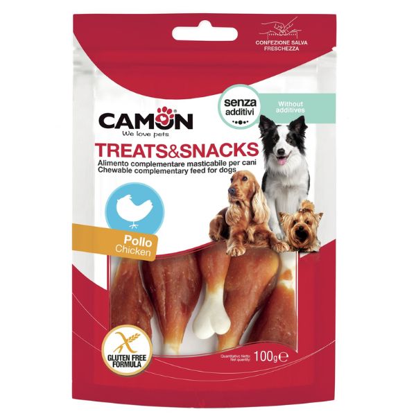 Camon Treats e Snacks per cani - Coscetta di Pollo - 100 gr