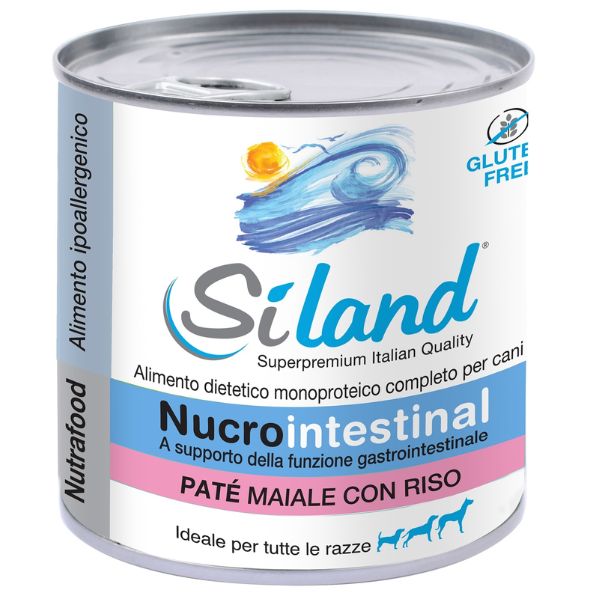 Siland Diet Nucrointestinal da 300 gr - Paté Maiale con riso Confezione da 6 pezzi