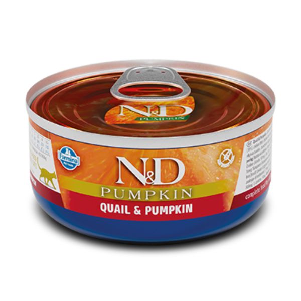 Farmina N&D Pumpkin Feline Umido 70 gr - Quaglia e Zucca Confezione da 30 pezzi