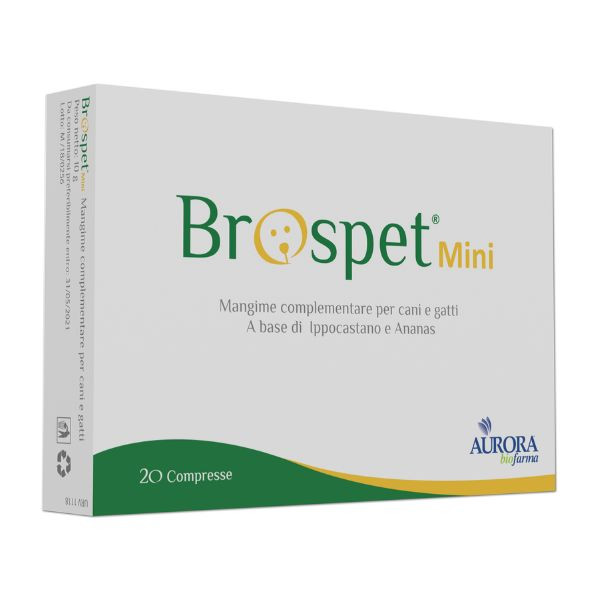 Aurora Biofarma Brospet cane e gatto - Mini 20 compresse