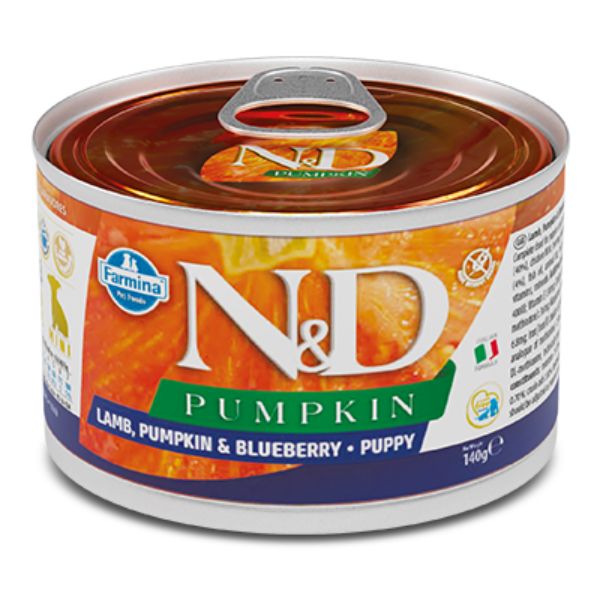 Farmina N&D Pumpkin Canine formula Mini 140 gr - PUPPY Agnello e Zucca Confezione da 6 pezzi