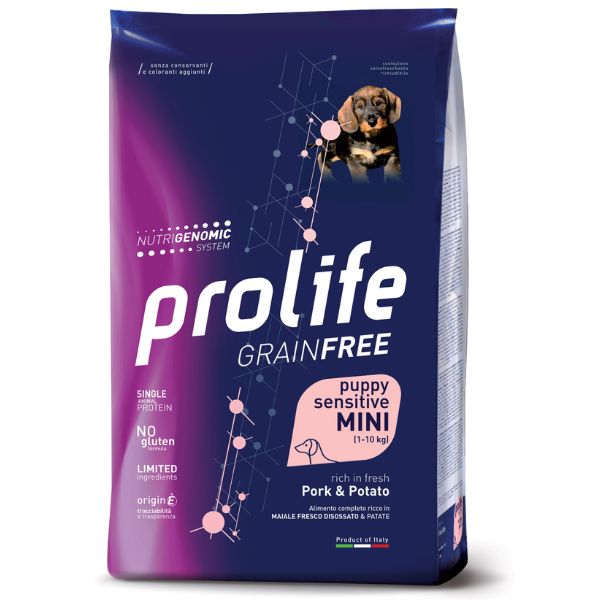 Prolife Grain Free Puppy Sensitive Mini Maiale e patate - 2 Kg