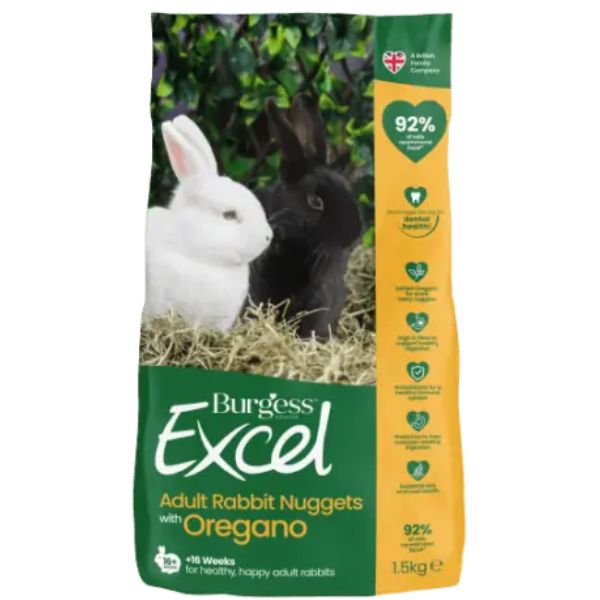 Burgess Excel Coniglio Adult Origano - 1,5 kg