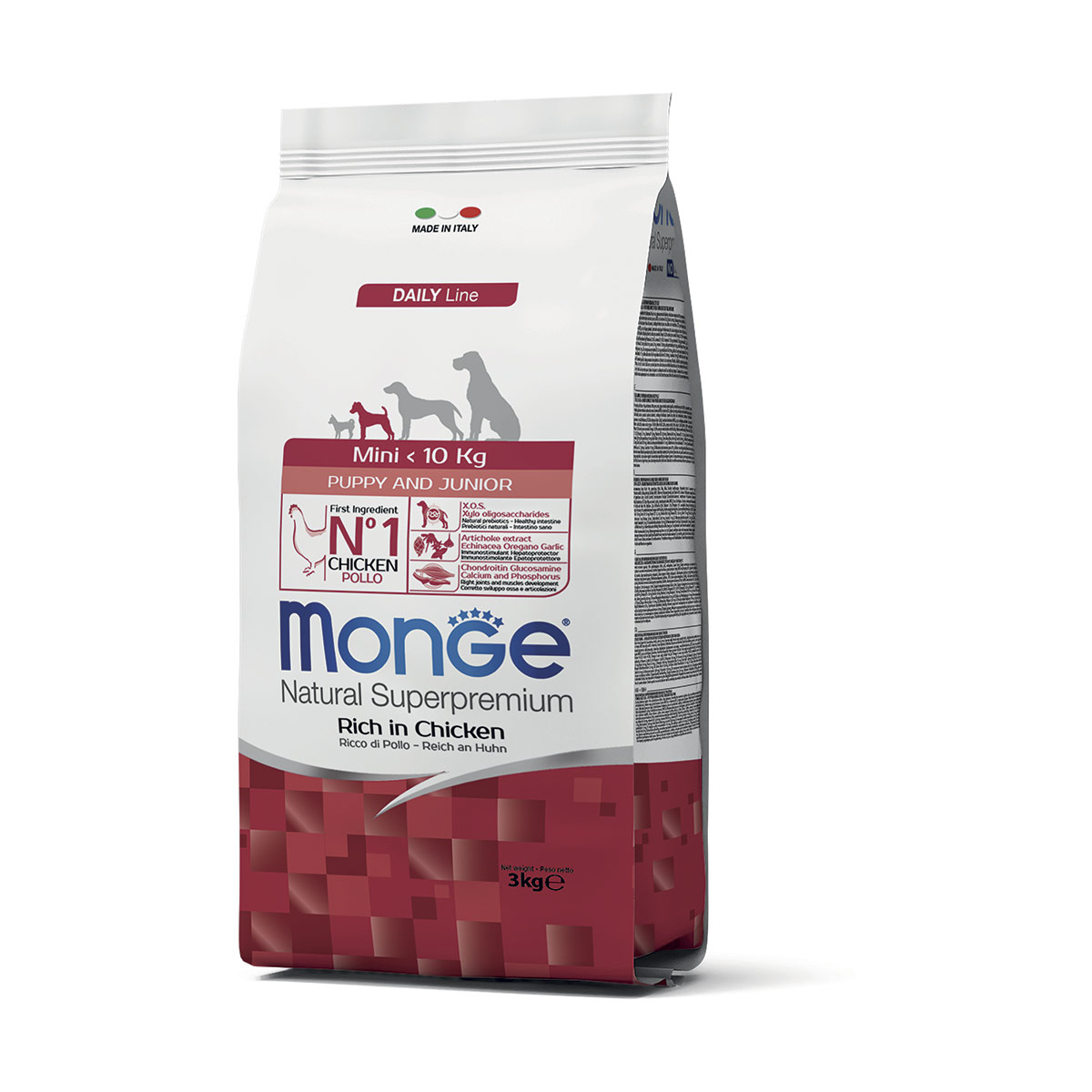 Monge Natural Superpremium Mini Puppy & Junior Ricco di Pollo - 3 kg