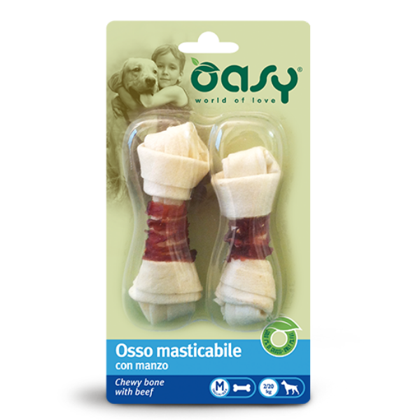 Oasy Osso masticabile con manzo - 56 gr