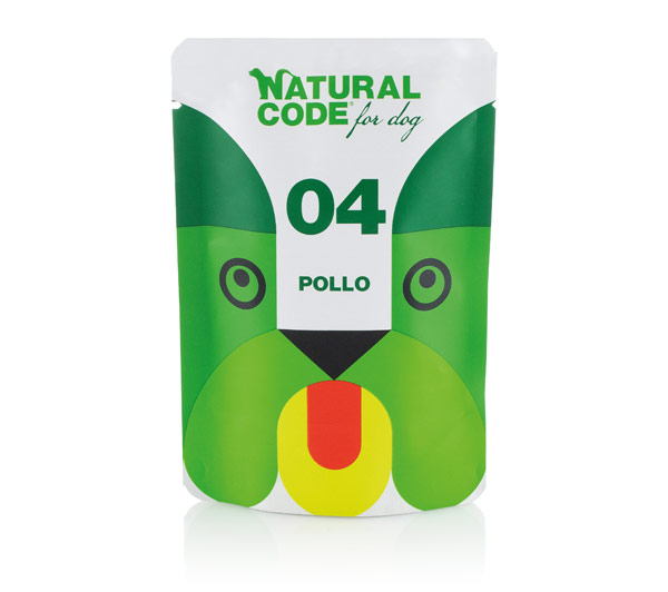 Natural Code For Dog Adult 100 gr - Pollo - Cibo Umido per Cani