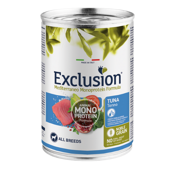 Exclusion Mediterraneo Adult All Breed 400 gr - Tonno Confezione da 6 pezzi