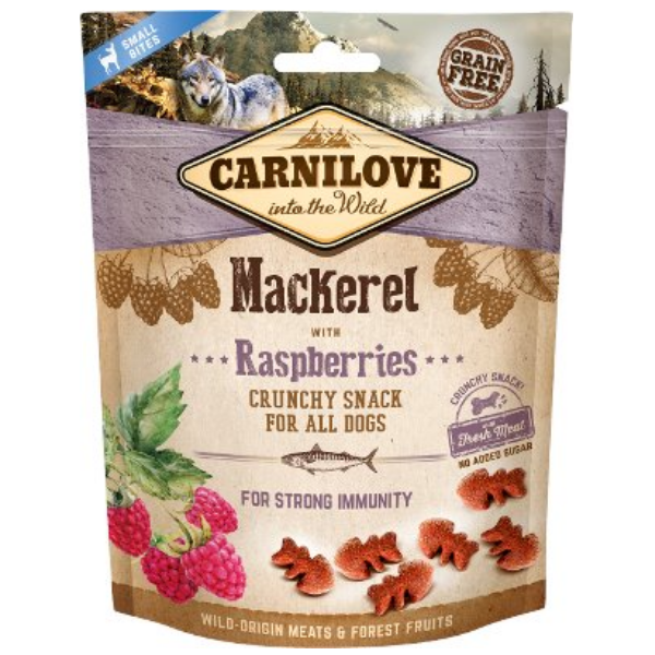 Carnilove Snack Semiumido 200 gr - Sgombro e Lamponi